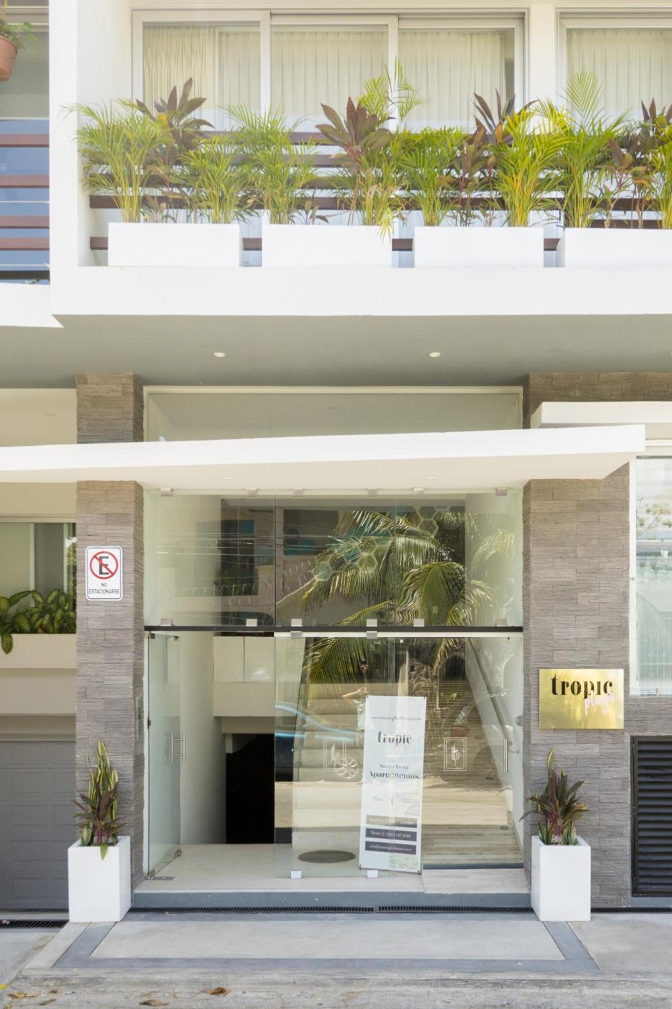 Tropic Playa Apartments 신데 델 카르멘 외부 사진